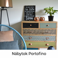 Dizajnový nábytok Portofino v retro štýle
