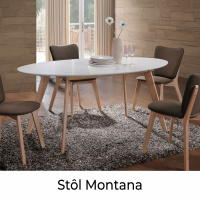 Jedálenský stôl Montana ako alternatíva k retro štýlu